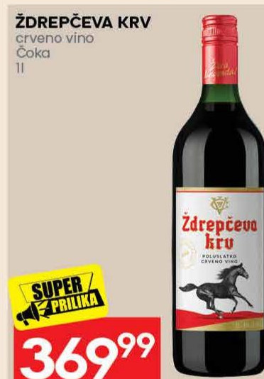 ŽDREPČEVA KRV crveno vino