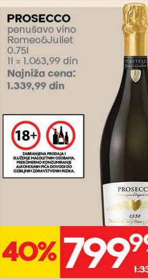 PROSECCO penušavo vino