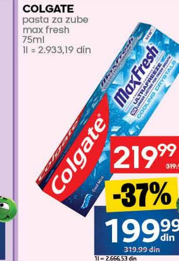 COLGATE pasta za zube max fresh 75ml