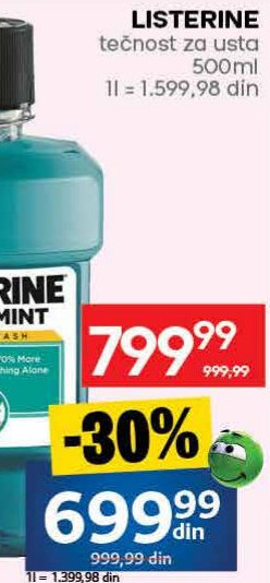 LISTERINE tečnost za usta 500ml