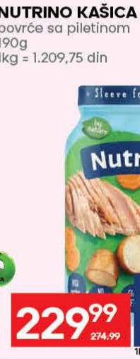 NUTRINO KAŠICA povrće sa piletinom 190g