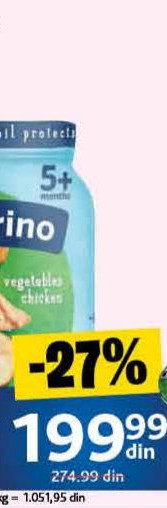 NUTRINO KAŠICA povrće sa piletinom 190g