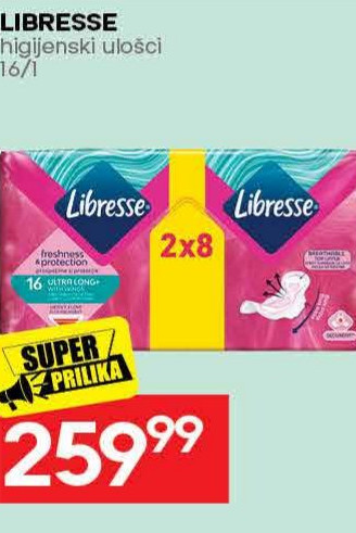 LIBRESSE higijenski ulošci 16/1