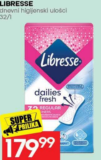 LIBRESSE dnevni higijenski ulošci 32/1