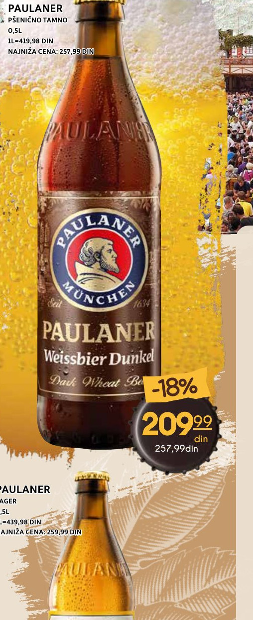 PAULANER PŠENIČNO TAMNO