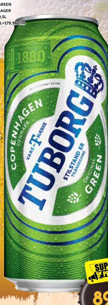 TUBORG GREEN LAGER 0,5L