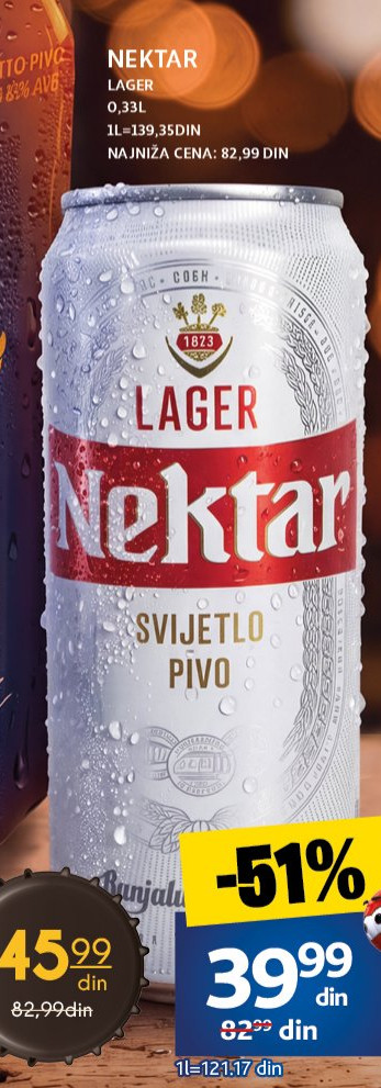 NEKTAR Lager SVIJETLO PIVO