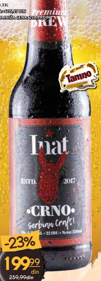 INAT CRNO 0,33L