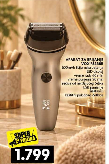 APARAT ZA BRIJANJE VOX FS238B