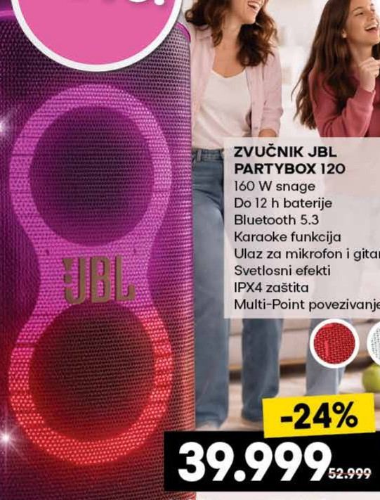 ZVUČNIK JBL PARTYBOX 120