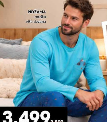 PIDŽAMA muška više dezena