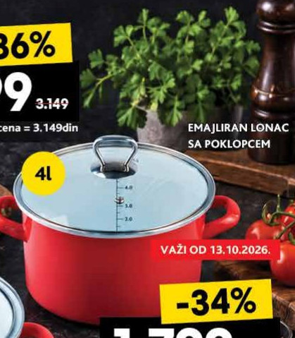 EMAJIRAN LONAC SA POKLOPCEM 4l