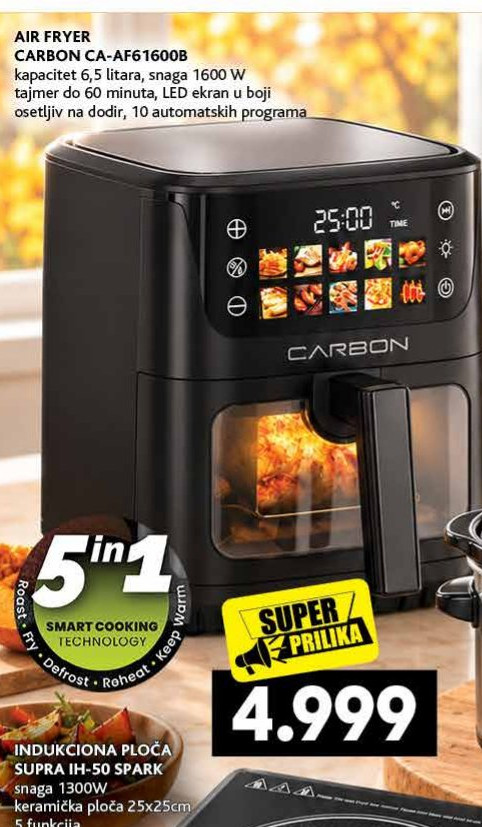 AIR FRYER CARBON CA-AF61600B