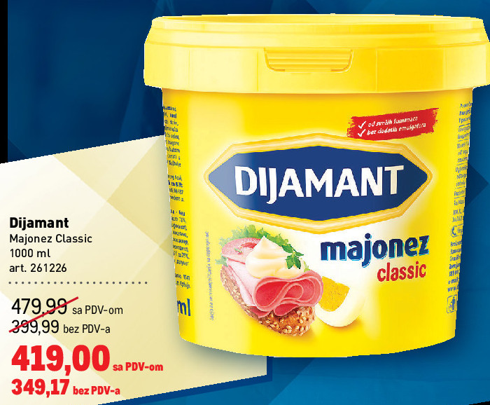 Majonez Classic 1000 ml