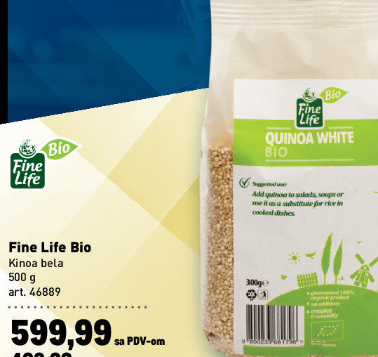 Fine Life Bio Kinoa bela 500 g