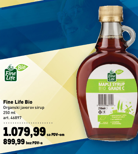 Fine Life Bio Organski javorov sirup