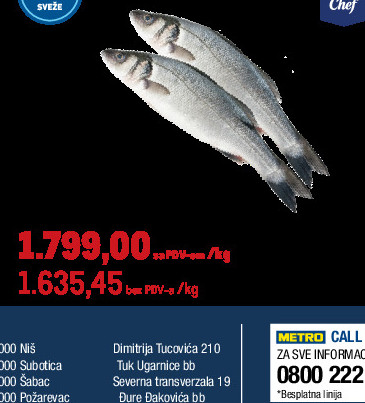 Zamrznuti plodovi mora