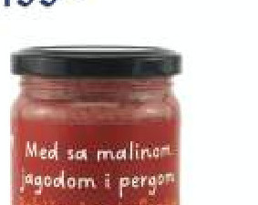 Med sa liofilizovanom malinom i jagodom sa dodatkom perge 250g