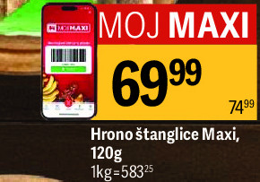 Hrono štanglice Maxi, 120g