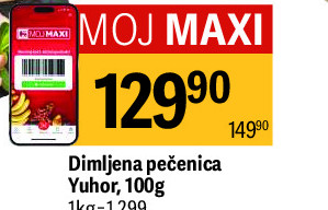 Dimljena pečenica Yuhor, 100g