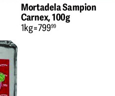 Mortadela Sampion Carnex, 100g