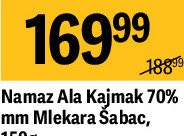 Namaz Ala Kajmak 70% mm Mlekara Šabac, 150g