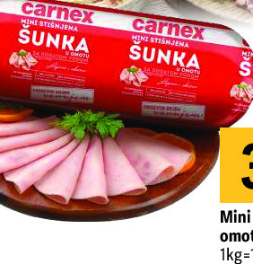 Mini stišnjena šunka u omotu Carnex, 350g