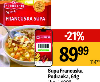 Supa Francuska Podravka, 64g