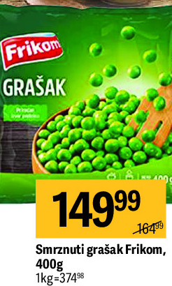 Smrznuti grašak Frikom, 400g