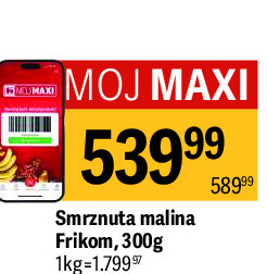 Smrznuta malina Frikom, 300g