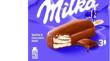 Sladoled Milka Vanila Stick, 3x90ml