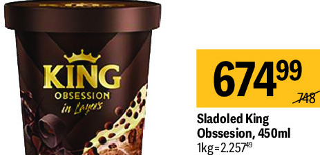 Sladoled King Obssesion, 450ml