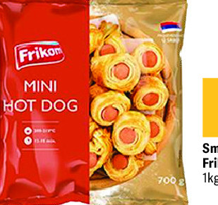 Smrznute Mini hot dog Frikom, 700g