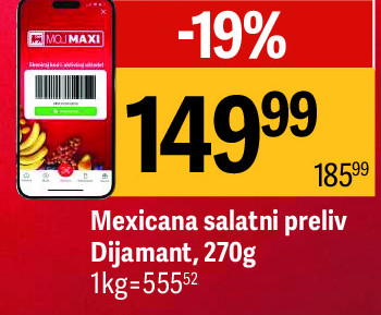 Mexicana salatni preliv Dijamant, 270g
