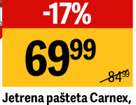 Jetrena pašteta Carnex, 75g
