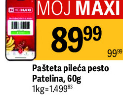 Pašteta pileća pesto Patelina, 60g