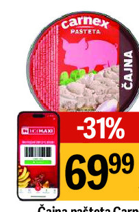 Čajna pašteta Carnex, 75g