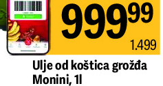 Ulje od koštica grožđa Monini, 11