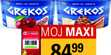 Voćni jogurt višnja, malaga Grekos, 150g