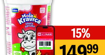 Kisela pavlaka Moja Kravica, 400g