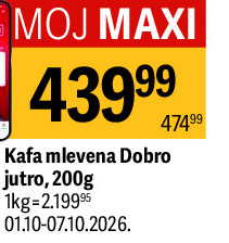 Kafa mlevena Dobro jutro, 200g