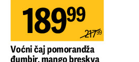 Voćni čaj pomorandža đumbir, mango breskva Welton, 44g