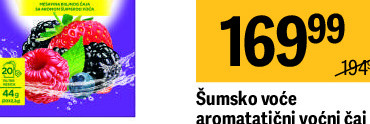 Šumsko voće aromatični voćni čaj Welton, 44g