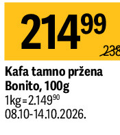 Kafa tamno pržena Bonito, 100g