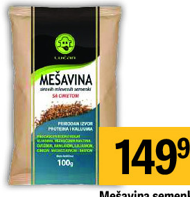 Mešavina semenki sa cimetom Lucar, 100g