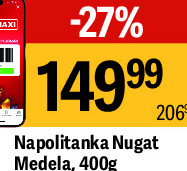 Napolitanka Nugat Medela, 400g