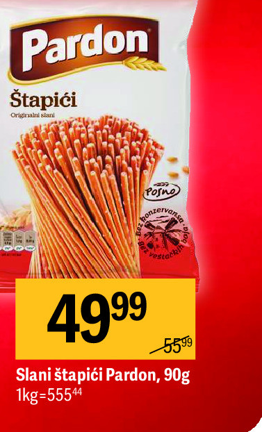 Slani štapići Pardon, 90g