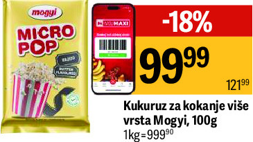 Kukuruz za kokanje više vrsta Mogyi, 100g