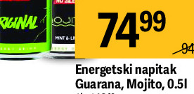Energetski napitak Guarana, Mojito, 0.51
