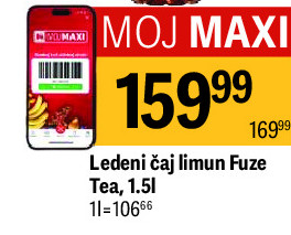 Ledeni čaj limun Fuze Tea, 1.51